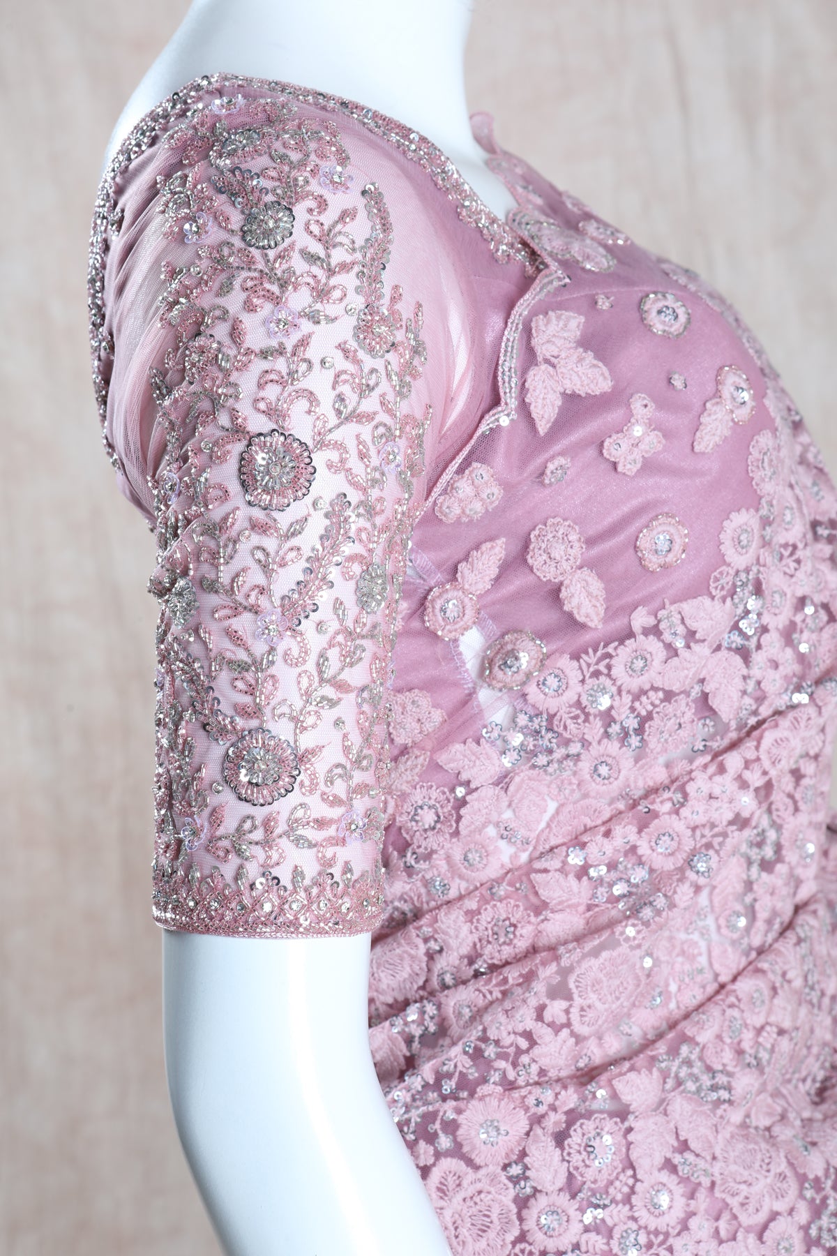 Pastel Pink Bridal Saree