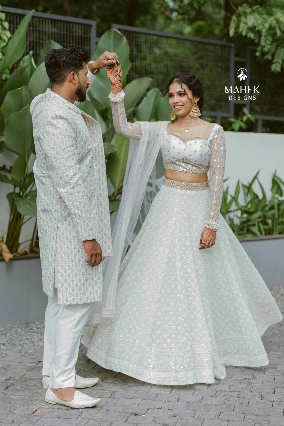 Chikankari wedding lehenga outlet
