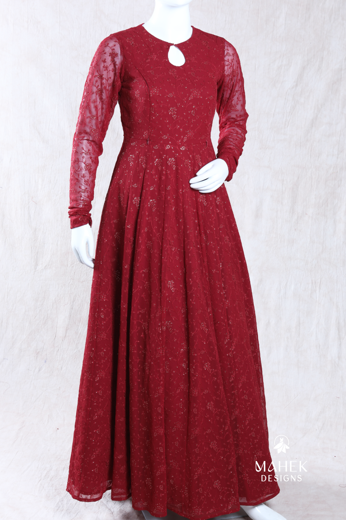 Brick Red Gown