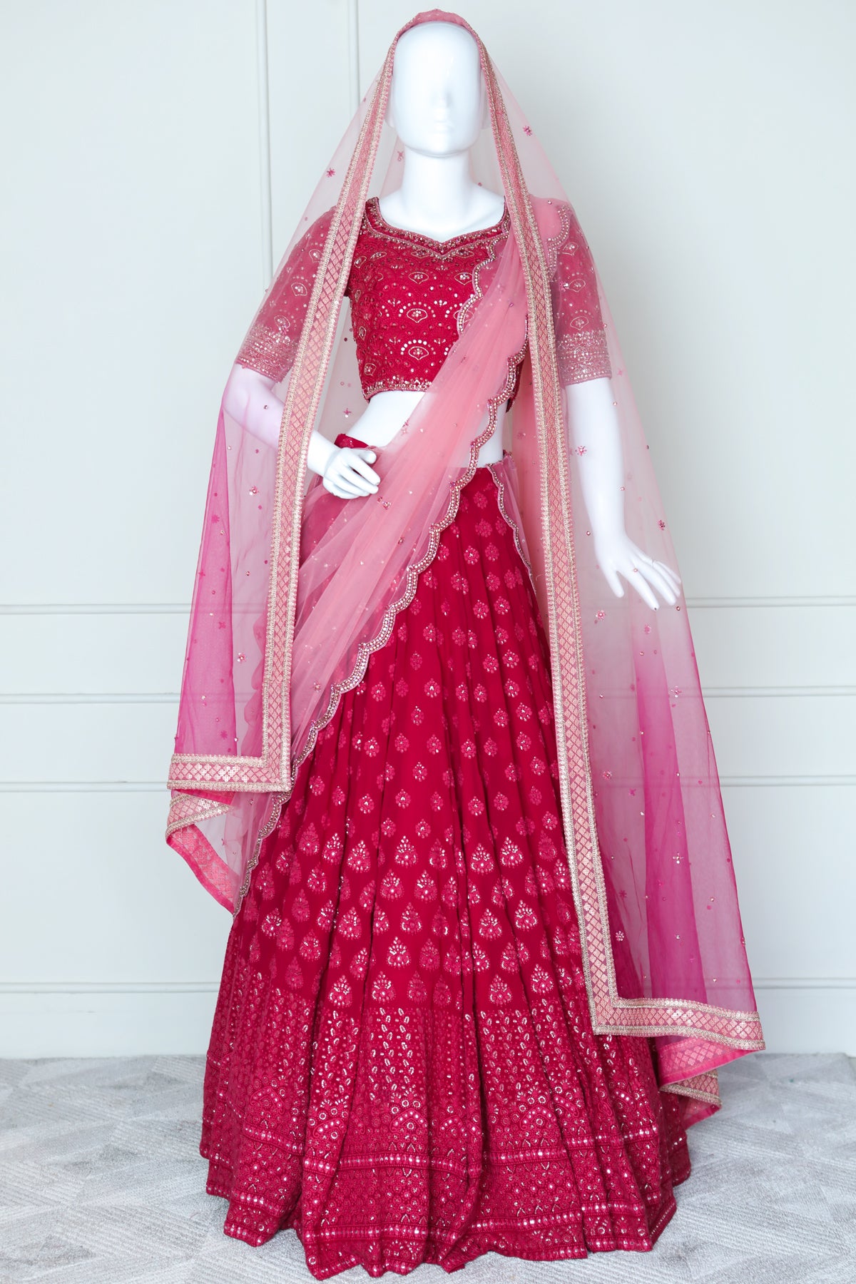 Rani Pink Bridal Lehanga
