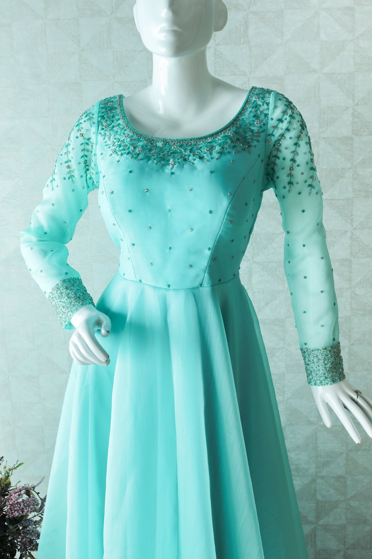 Turquoise Blue Gown