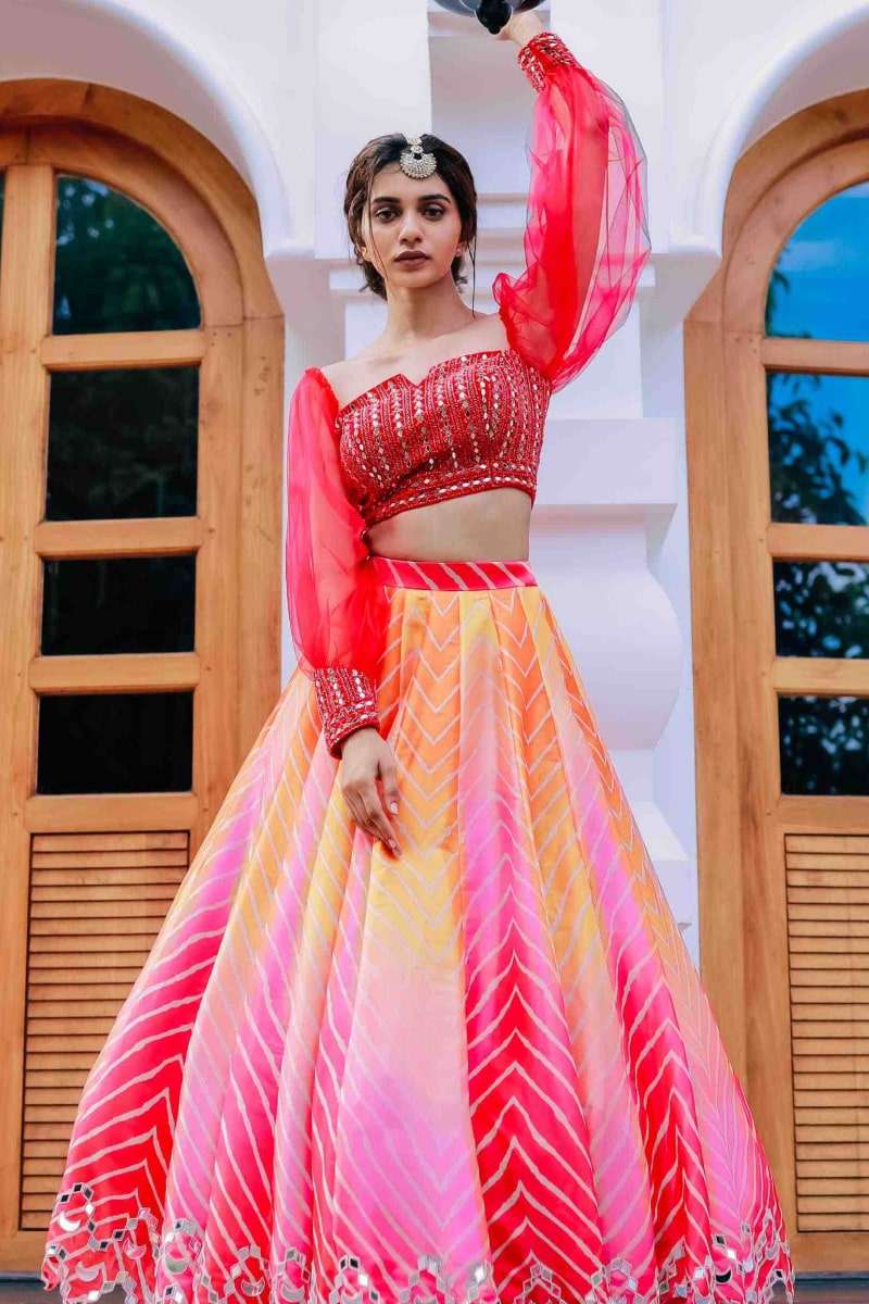 Rani Pink Lehenga – Mahek Designs